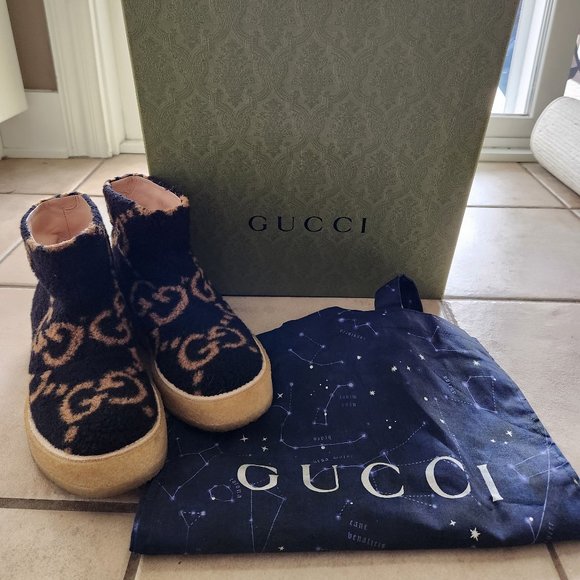 Women's GG Wool Effect Ankle Boot - Picture 2 of 8